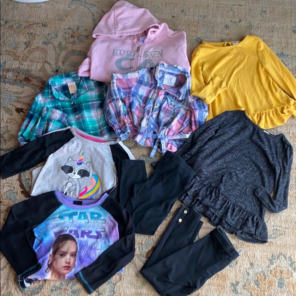Lot of 9 pc kids size 4T clothing